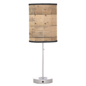 Rustic Wood Forest Trees Personalized Table Lamp (Back)