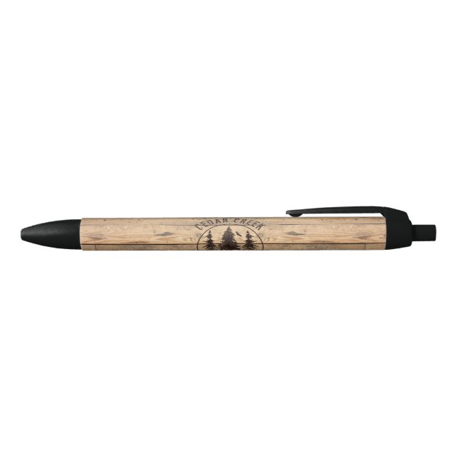Rustic Wood Forest Trees Vacation Rental Pen (Top)