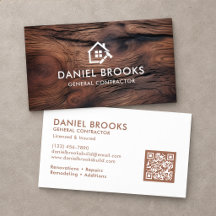 Rustic Wood General Contractor QR Code