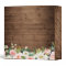 Rustic Wood Geometric Blush Floral Wedding Album
