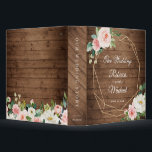 Rustic Wood Geometric Blush Floral Wedding Album 3 Ring Binder<br><div class="desc">Rustic Wood Geometric Blush Floral Wedding Album 3 Ring Binder. 
(1) For further customization,  please click the "customize further" link and use our design tool to modify this template. 
(2) If you need help or matching items,  please contact me.</div>