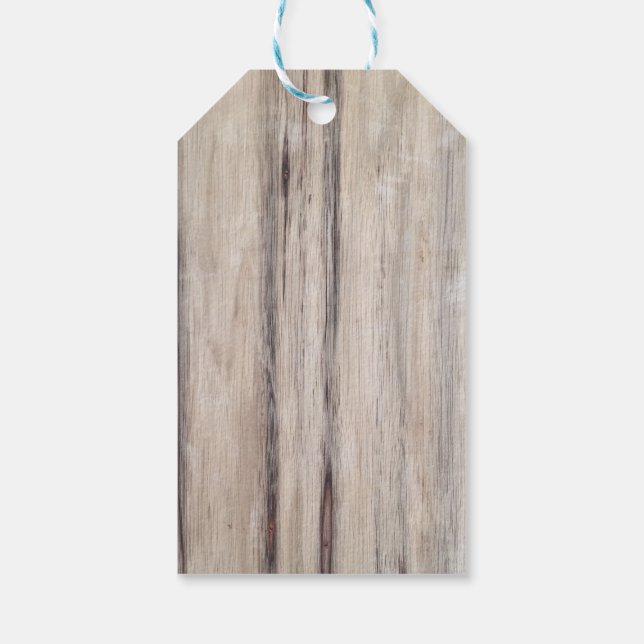 Rustic Wood Gift Tags (Back)