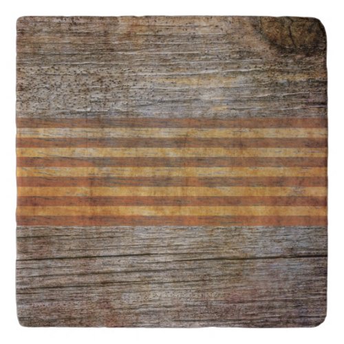 Rustic Wood Grain Brown Trivet