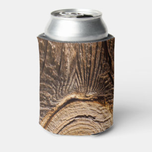 Rustic Wood Grain Can Cooler