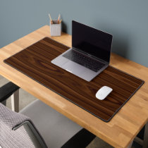 rustic wood grain desk mat