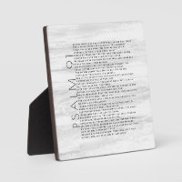 Rustic Wood Grain Psalm 91 Sign
