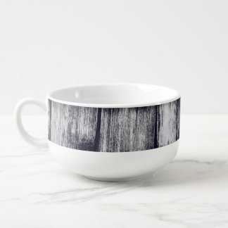 Rustic Wood Grain Soup Mug