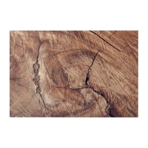 Rustic Wood Grain Texture Design Acrylic Print