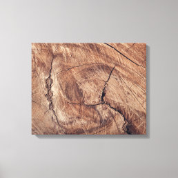 Rustic Wood Grain Texture Design Canvas Print