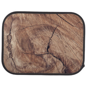 Rustic Wood Grain Texture Design Car Floor Mat