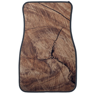 Rustic Wood Grain Texture Design Car Floor Mat