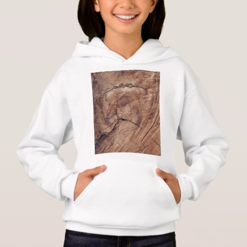 Rustic Wood Grain Texture Design Hoodie