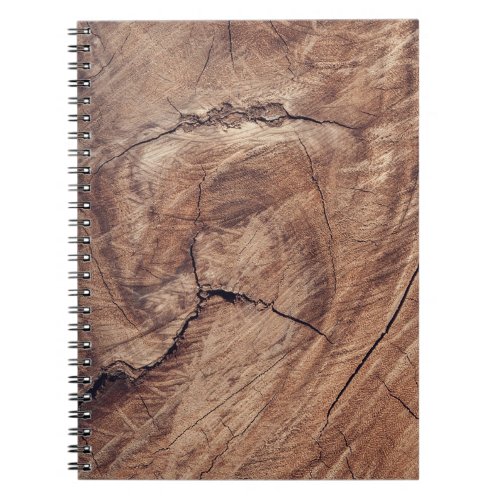 Rustic Wood Grain Texture Design Notebook