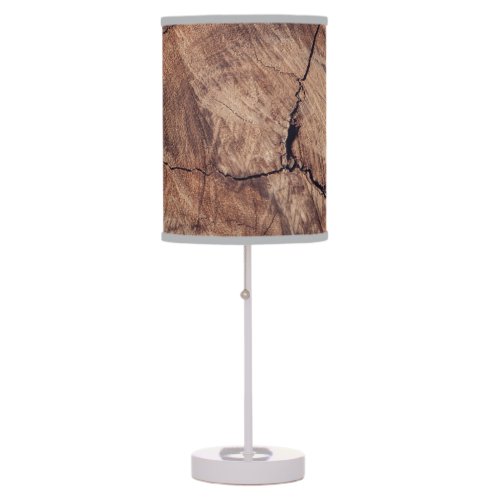 Rustic Wood Grain Texture Design Table Lamp