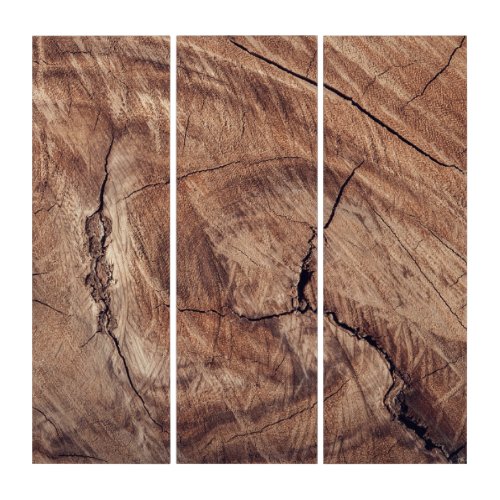 Rustic Wood Grain Texture Design Triptych