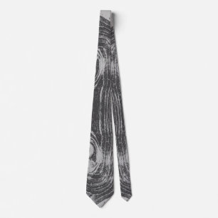 Rustic Wood Grain Wooden Country Nature Wedding Neck Tie