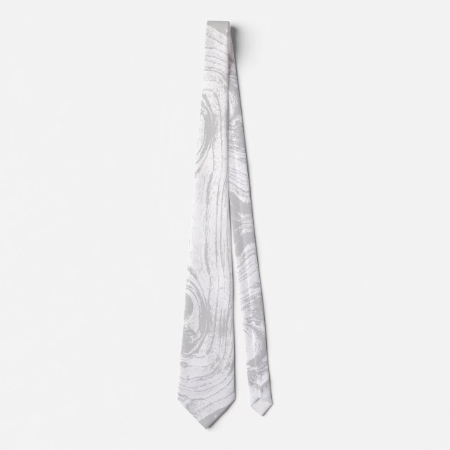 Rustic Wood Grain Wooden Country Nature Wedding Tie (Front)