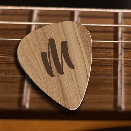 Rustic Wood Guitar Pick