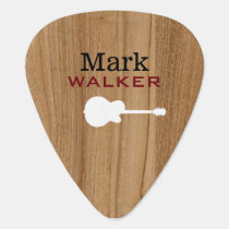 rustic wood guitarist name cool guitar pick rustic wood guitarist name cool guitar pick