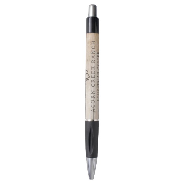 Rustic Wood Horse Equestrian Center Pen (Front Vertical)