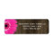 Rustic Wood Hot Pink Gerber Daisy Address Labels