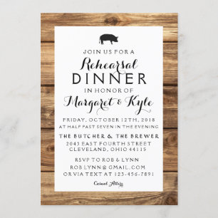Rustic Wood Invitation