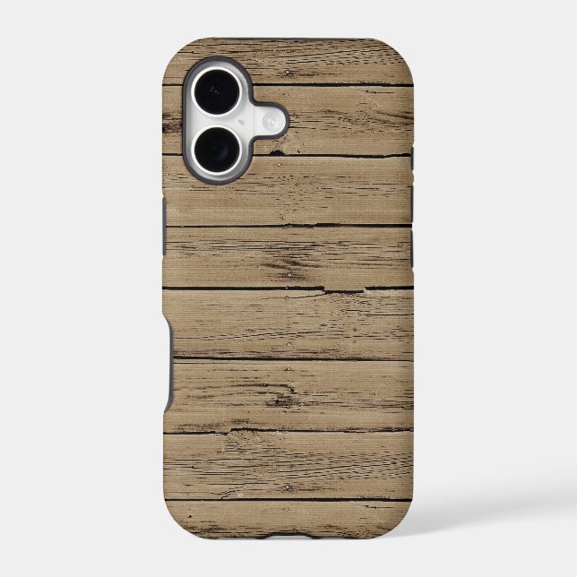 Rustic Wood Iphone Case (Back)