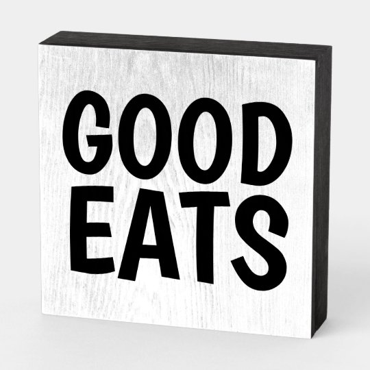 Good Eats Kitchen Food Rustic Looking Wood Sign Wall Décor Gift B3-06180028046