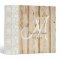 Rustic Wood & Lace monogrammed wedding planner