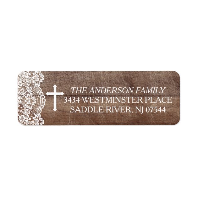 Custom Rustic Address Labels - 90 Heart On Wood Design Return Address Stickers - View #11
