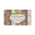Rustic Wood Lace Shabby Grunge Sunflower