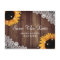 Rustic Wood Lace Sunflower Wedding Save The Date