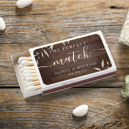 Rustic wood leaves the perfect match wedding favor