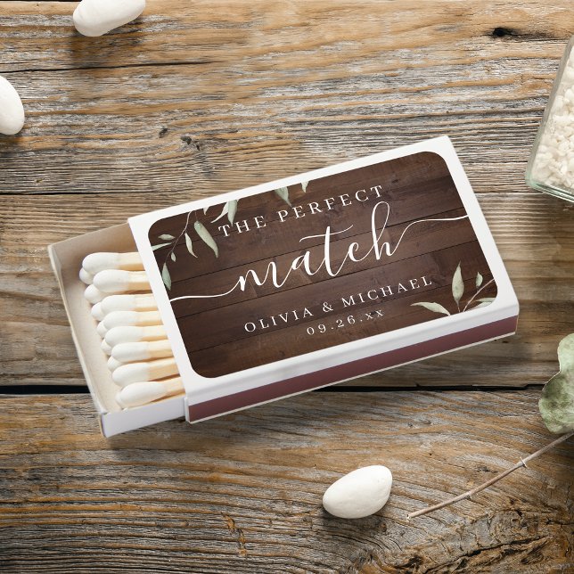 Rustic wood leaves the perfect match wedding favor (Rustic wood leaves the perfect match wedding favor)