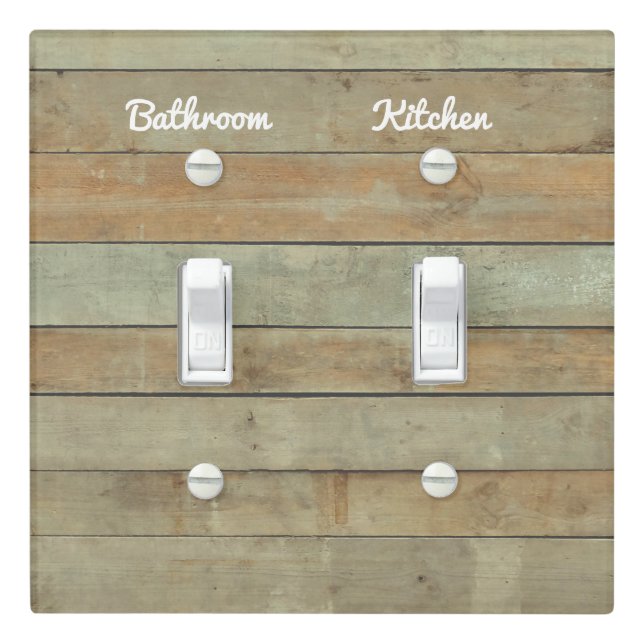 rustic wood light switch cover (In Situ)