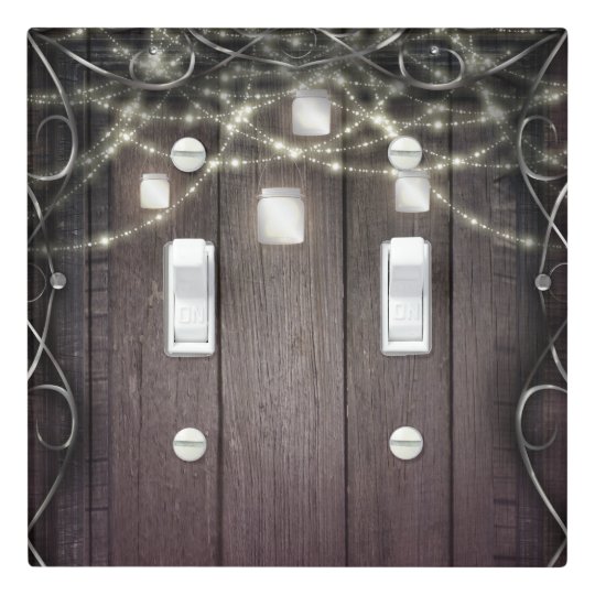 Rustic Wood Lights Mason Jars Flourish Barn Chic Light Switch Cover Rustic Wood Lights Mason Jars Flourish Barn Chic Light Switch Cover