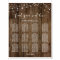 Rustic Wood Lights Wedding Reception Seating Chart