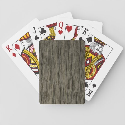 Rustic Wood Look Pattern Playing Cards