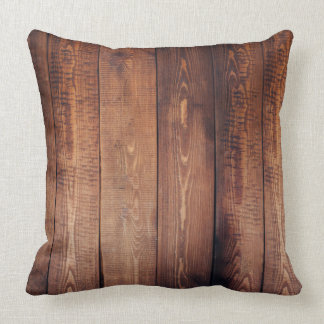 Rustic Wood-Look Pillow