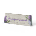 Rustic Wood Look Wedding Guest Book