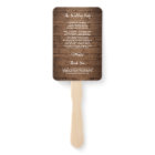 Rustic Wood Mason Jar String Light Wedding Program