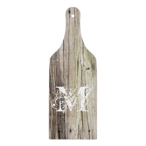 Rustic Wood Monogrammed Cutting Board