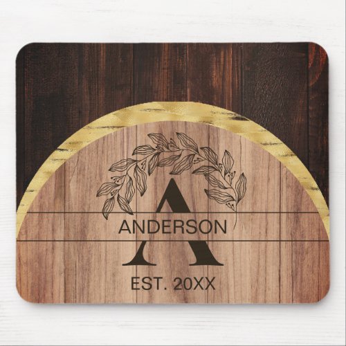 Rustic Wood Mouse Pad