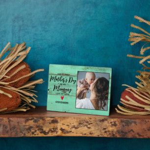 Rustic Wood New Mummy First Mothers Day Plaque