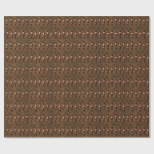 Rustic Wood & Nutcracker Christmas Wrapping Paper