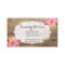 Rustic Wood & Painted Pink Hibiscus Flower Country