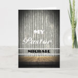 Rustic Wood Pastor Appreciation Card