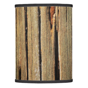 Rustic Wood Photo Lamp Shade