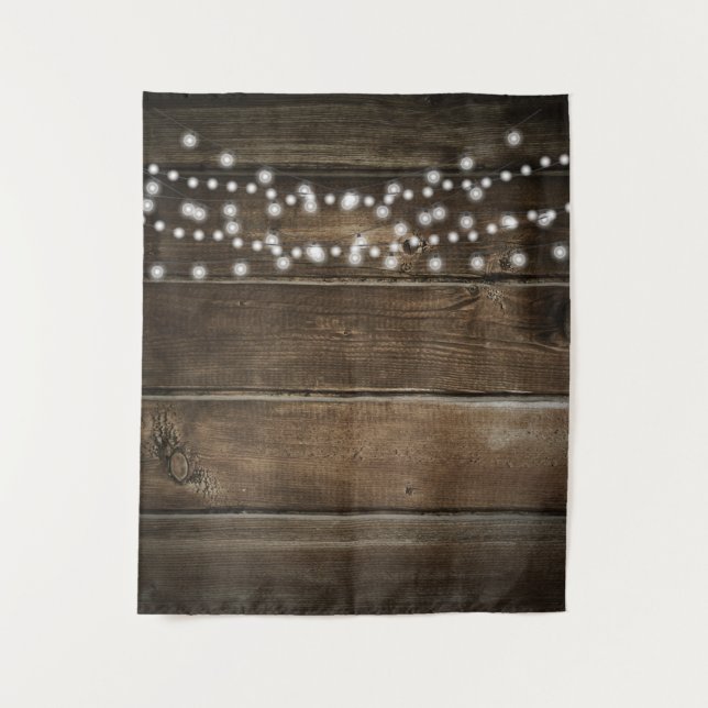 Rustic Wood Photo Textured Wedding Backdrop (Front)