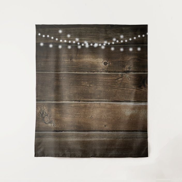 Rustic Wood Photo Textured Wedding Backdrop